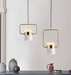 Nordic creative long strip dining pendant light