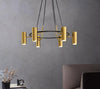 Retro golden wrought iron chandelier