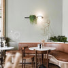 Nordic green plant outdoor corridor wall lamp