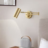 Nordic long pole foldable rotating wall lamp