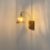 Vintage Walnut Corridor Bedside Wall Lamp