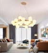 Nordic glass round ball personality chandelier