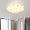 Cream silk bedroom ceiling lamp