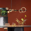 Long Magic Bean Glass Dining Chandelier