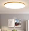 Ultra-thin solid wood LED ceiling light