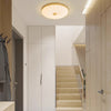 Wood color cream style bedroom ceiling lamp