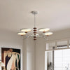 French medieval style flying saucer chandelier