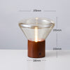 Japanese style personalized glass desk lamp