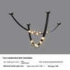 Postmodern creative restaurant leather belt chandelier