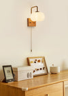 Creative cotton shape solid wood wall lamp