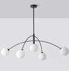 Geometric line molecular magic beans chandelier