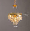 Vintage brass crystal chandelier