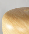 Japanese retro restaurant chandelier walnut wood grain