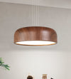 Japanese retro restaurant chandelier walnut wood grain