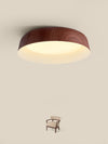 Japanese style wood grain bedroom ceiling lamp