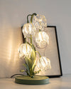 French flower table lamp