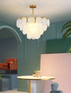 French cream shell chandelier