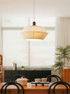 Retro style fabric cotton rope chandelier