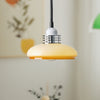 Retractable glass dining pendant light