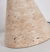 Japanese yellow travertine table lamp