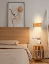 Japanese style LED solid wood wall lamp