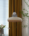 Retractable glass dining pendant light