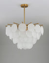 French cream shell chandelier