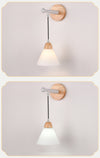 Japanese style retro bedroom wall lamp