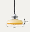 Retractable glass dining pendant light