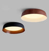 Japanese style wood grain bedroom ceiling lamp