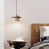 Vintage solid wood yellow travertine bedroom bedside chandelier
