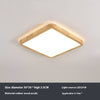 LED solid wood bedroom ceiling lamp