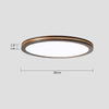 Walnut LED Ceiling Light