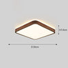 LED solid wood bedroom ceiling lamp