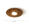 Ultra-thin walnut color aisle ceiling lamp