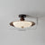 Retro walnut color aisle ceiling lamp
