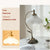 French retro glass bedside table lamp