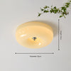 French style cream wind glass ceiling light