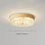 American retro round glass bedroom ceiling lamp