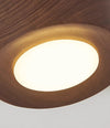 Retro solid wood corridor LED ceiling light