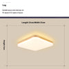 Ultra-thin solid wood LED ceiling light