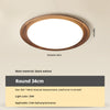 Ultra-thin walnut bedroom ceiling lamp