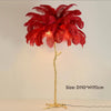 Ostrich Feather Floor Lamp