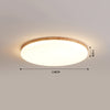 Ultra-thin solid wood LED ceiling light