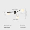 All-copper creative magic bean glass living room ceiling lamp