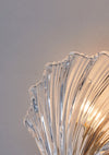 Brass Glass crystalShell Wall Light