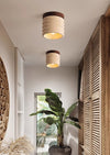 Natural yellow travertine aisle ceiling lamp