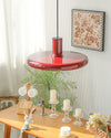 Red Frisbee Chandelier