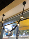 Postmodern creative restaurant leather belt chandelier