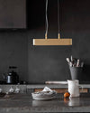 Minimalist long strip chandelier